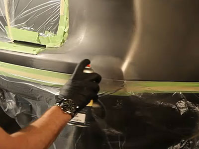 porsche11 apply touch up paint