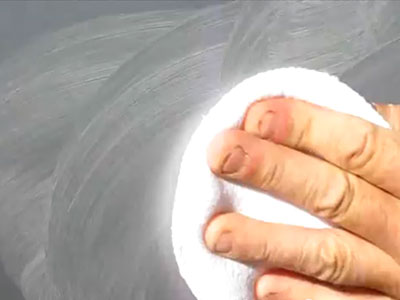 Applying rubbing compound